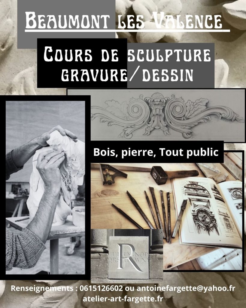 Cours de sculpture gravuredessin